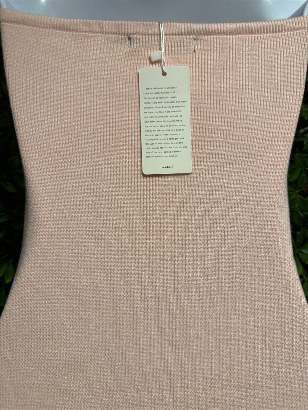 NWT- Pink Strapless Twist-Front Dress - Picture 9 of 12
